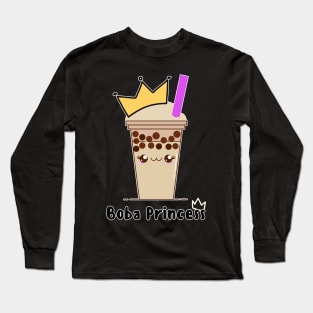 Boba Princess - Anime Kawaii Bubble Tea Long Sleeve T-Shirt